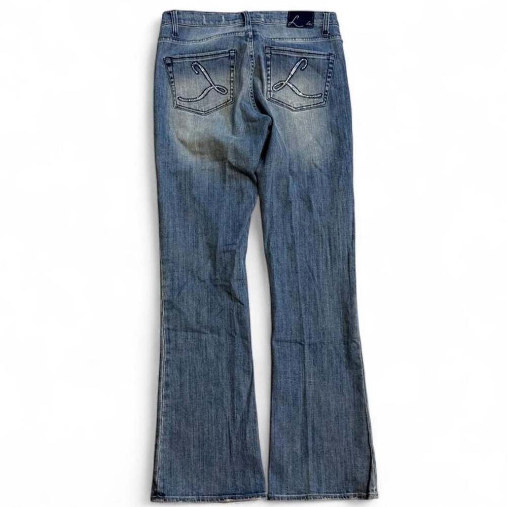 Lee Gold Label Vintage 2000s Distressed Rhinestone Bootcut Jeans 10